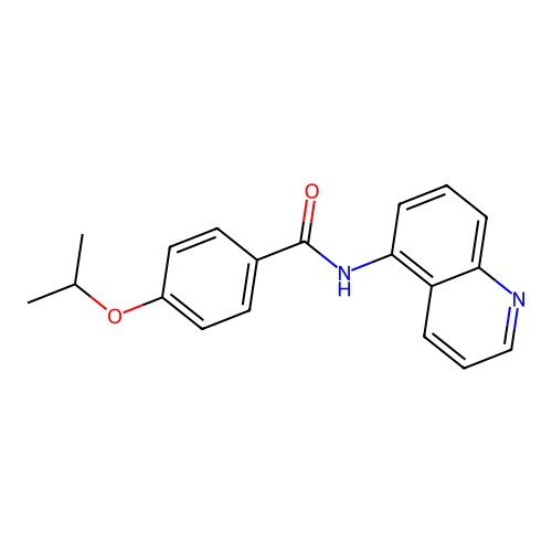 4-propan-2-yloxy-N-quinolin-5-ylbenzamide structure