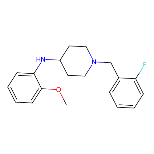 1-[(2-fluorophenyl)methyl]-N-(2-methoxyphenyl)piperidin-4-amine structure