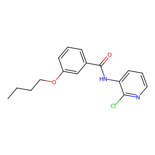 3-butoxy-N-(2-chloropyridin-3-yl)benzamide structure