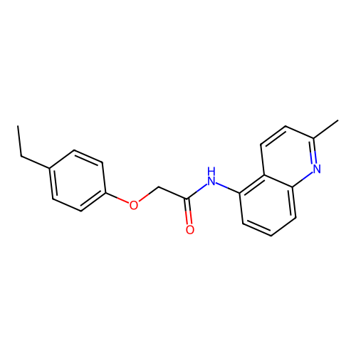 2-(4-ethylphenoxy)-N-(2-methylquinolin-5-yl)acetamide structure