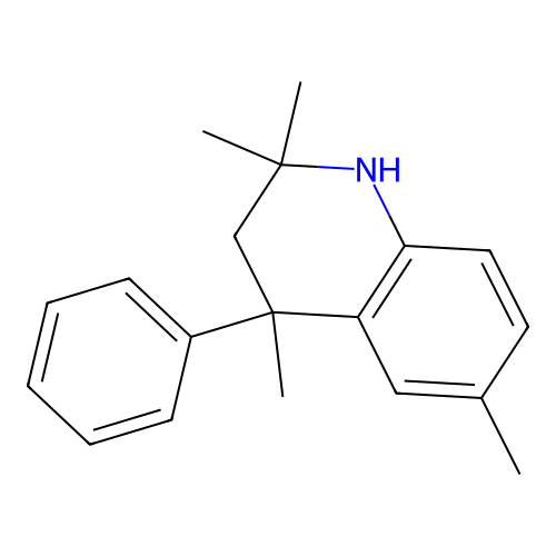 2,2,4,6-Tetramethyl-4-phenyl-1,2,3,4-tetrahydroquinoline structure