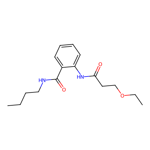 N-butyl-2-[(3-ethoxypropanoyl)amino]benzamide structure