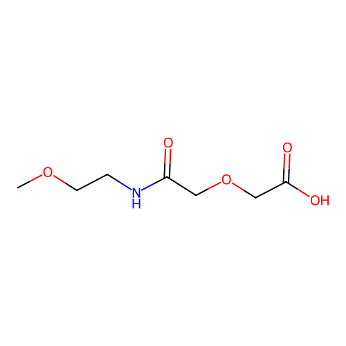 {2-[(2-Methoxyethyl)amino]-2-oxoethoxy}acetic acid structure