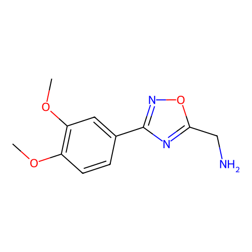 1-[3-(3,4-Dimethoxyphenyl)-1,2,4-oxadiazol-5-yl]methanamine structure