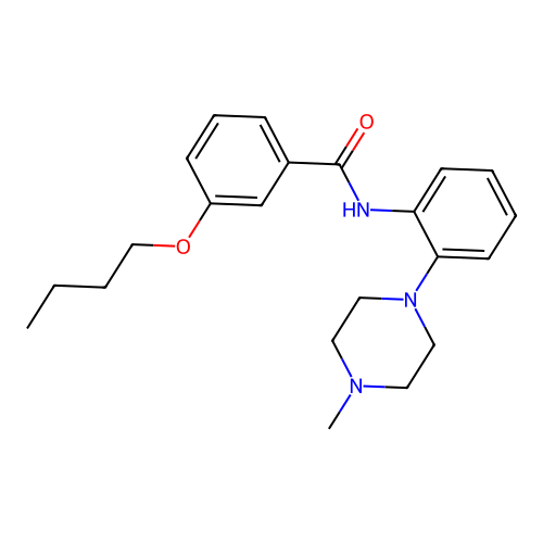 3-butoxy-N-[2-(4-methylpiperazin-1-yl)phenyl]benzamide structure