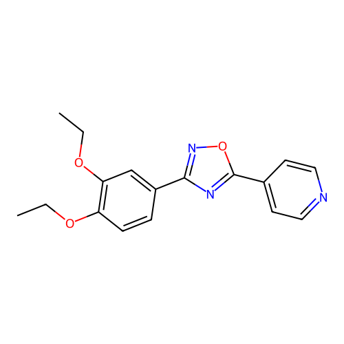 3-(3,4-Diethoxyphenyl)-5-pyridin-4-yl-1,2,4-oxadiazole structure