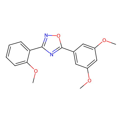5-(3,5-Dimethoxyphenyl)-3-(2-methoxyphenyl)-1,2,4-oxadiazole structure