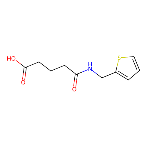 5-Oxo-5-[(thiophen-2-ylmethyl)amino]pentanoic acid structure