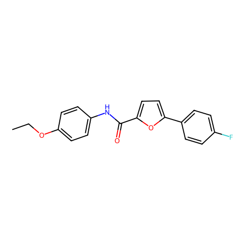 N-(4-ethoxyphenyl)-5-(4-fluorophenyl)furan-2-carboxamide structure