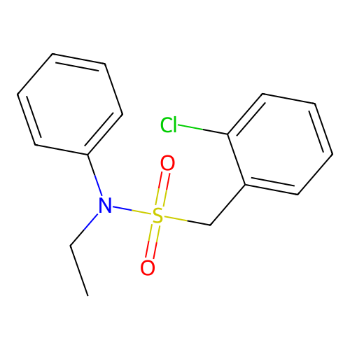 1-(2-chlorophenyl)-N-ethyl-N-phenylmethanesulfonamide structure