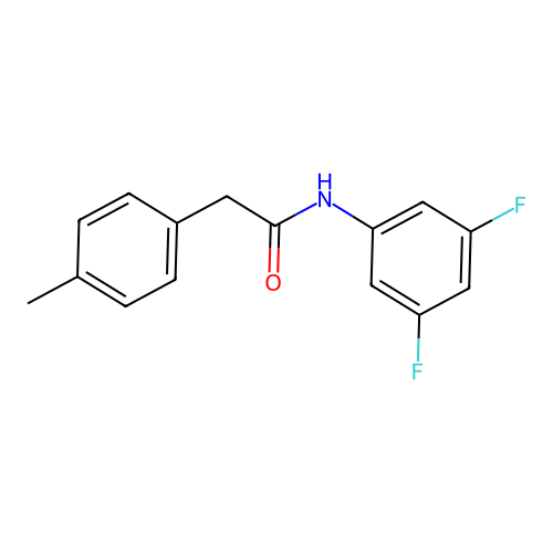 N-(3,5-difluorophenyl)-2-(4-methylphenyl)acetamide structure