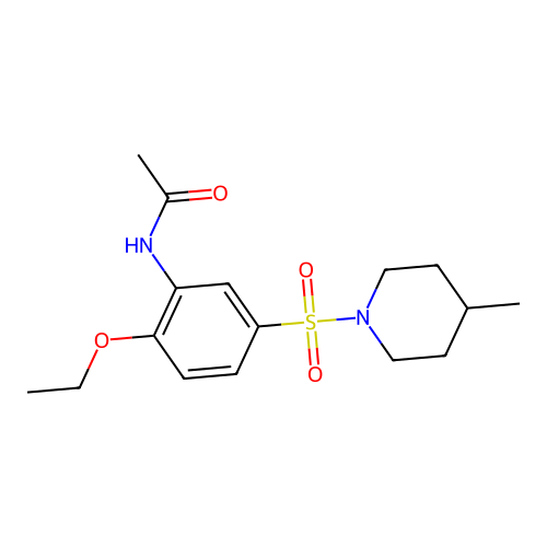 N-{2-ethoxy-5-[(4-methylpiperidin-1-yl)sulfonyl]phenyl}acetamide structure