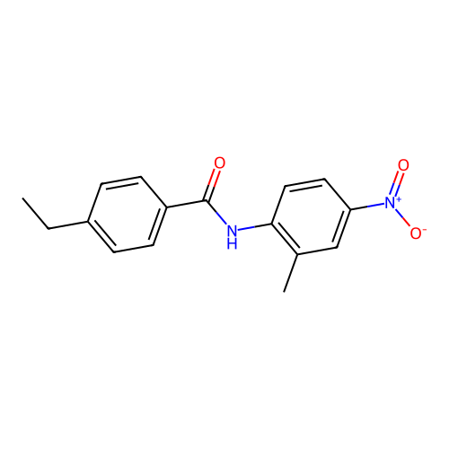 4-ethyl-N-(2-methyl-4-nitrophenyl)benzamide structure