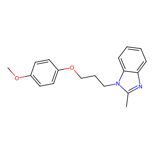 1-[3-(4-Methoxyphenoxy)propyl]-2-methylbenzimidazole structure
