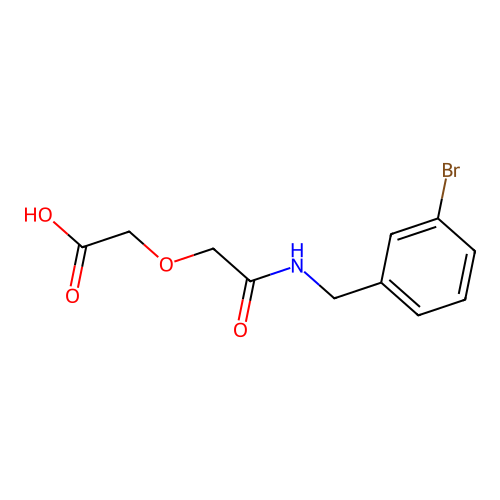 {2-[(3-Bromobenzyl)amino]-2-oxoethoxy}acetic acid structure