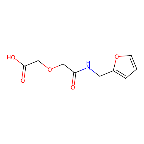 {2-[(2-Furylmethyl)amino]-2-oxoethoxy}acetic acid structure