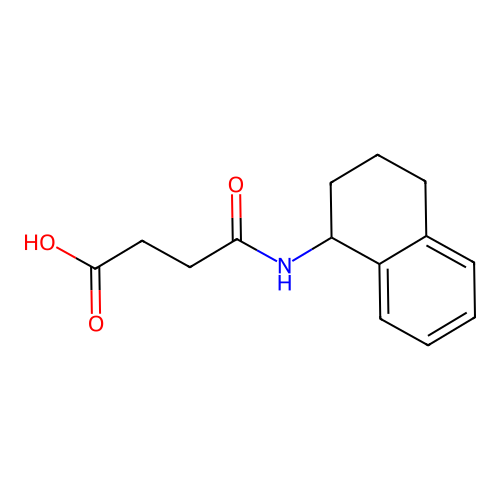 4-Oxo-4-(1,2,3,4-tetrahydronaphthalen-1-ylamino)butanoic acid structure