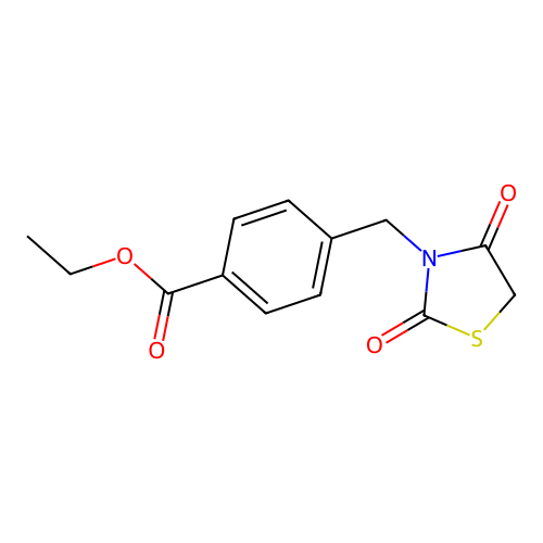 Ethyl 4-[(2,4-dioxo-1,3-thiazolidin-3-yl)methyl]benzoate structure