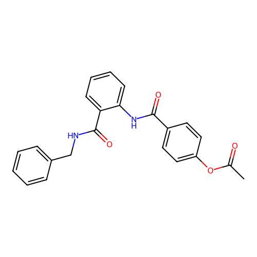 4-{[2-(Benzylcarbamoyl)phenyl]carbamoyl}phenyl acetate structure