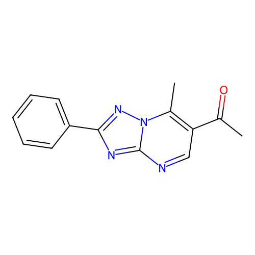 1-(7-Methyl-2-phenyl[1,2,4]triazolo[1,5-a]pyrimidin-6-yl)ethanone structure