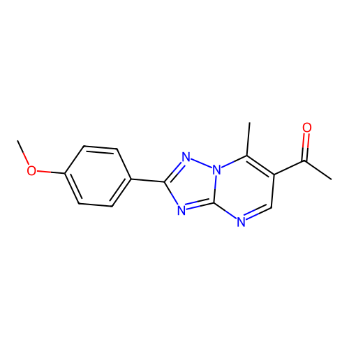 1-[2-(4-Methoxyphenyl)-7-methyl[1,2,4]triazolo[1,5-a]pyrimidin-6-yl]ethanone structure