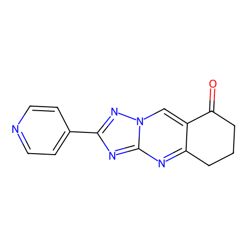 2-(pyridin-4-yl)-6,7-dihydro[1,2,4]triazolo[5,1-b]quinazolin-8(5H)-one structure