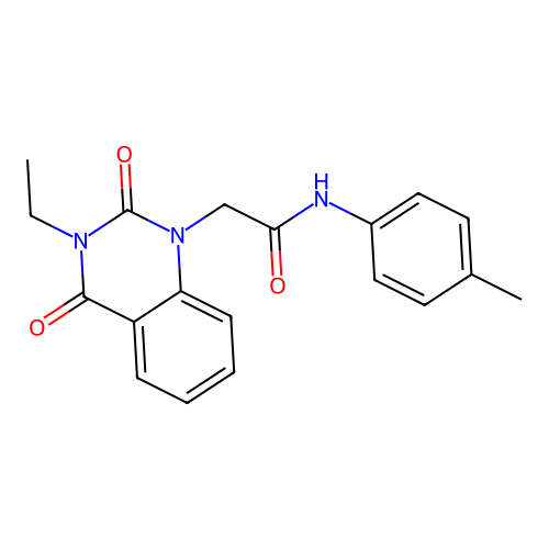 2-(3-ethyl-2,4-dioxo-3,4-dihydroquinazolin-1(2H)-yl)-N-(4-methylphenyl)acetamide structure