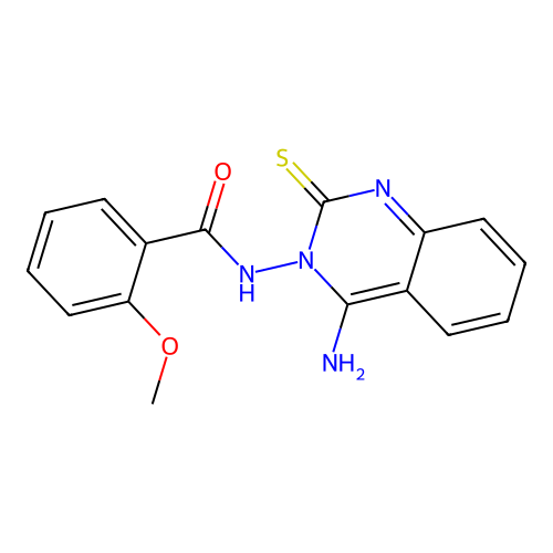 N-(4-imino-2-sulfanylquinazolin-3(4H)-yl)-2-methoxybenzamide structure