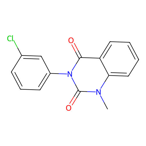 3-(3-chlorophenyl)-1-methylquinazoline-2,4(1H,3H)-dione structure