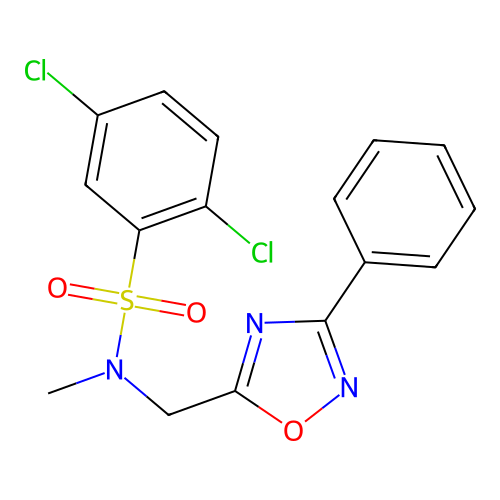 C16H13Cl2N3O3S structure