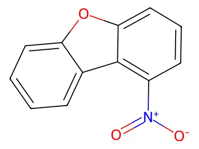 1-Nitrodibenzofuran structure