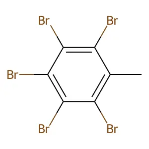 五溴甲苯 structure
