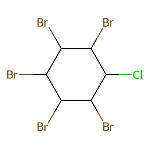 1,2,3,4,5-五溴-6-氯环己烷 structure