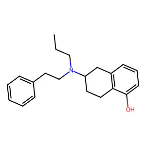 2-(N-苯乙基-N-丙基)氨基-5-羟基四氢萘 structure