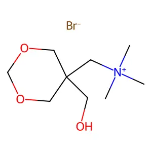 1,3-Dioxane-5-methanaminium, 5-(hydroxymethyl)-N,N,N-trimethyl-, bromide (1:1) structure