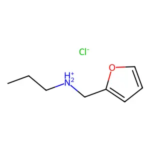 Furfurylamine, N-propyl-, hydrochloride structure
