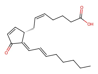 7-(5-辛-2-烯亚基-4-氧代-1-环戊-2-烯基)-5-庚烯酸 structure
