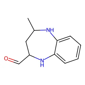 4-Methyl-2,3,4,5-tetrahydro-1H-1,5-benzodiazepine-2-carbaldehyde structure