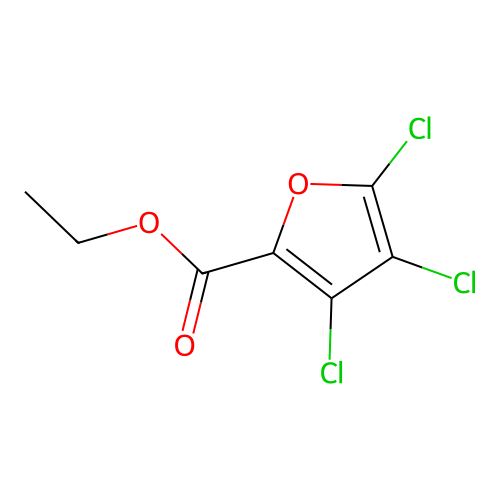 Ethyl 3,4,5-trichlorofuran-2-carboxylate structure