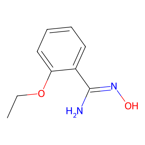 2-ethoxy-N'-hydroxybenzenecarboximidamide structure
