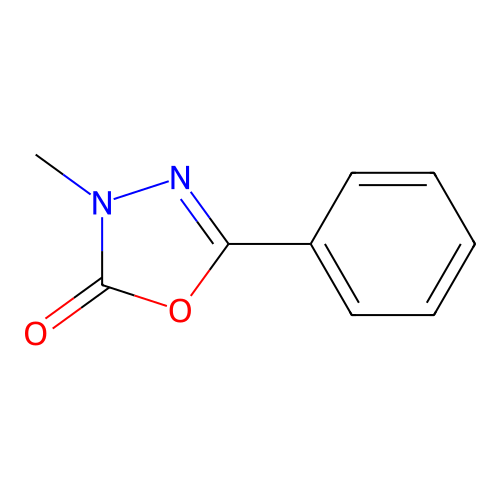 2-Phenyl-4-methyl-oxadiazol-1,3,4-one-5 structure