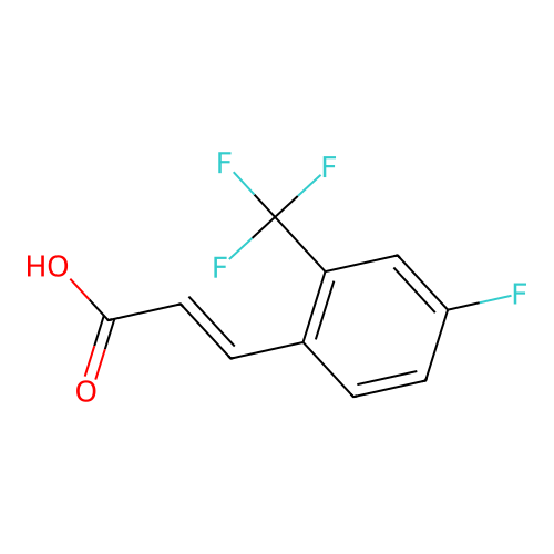 3-[4-fluoro-2-(trifluoromethyl)phenyl]prop-2-enoic Acid structure