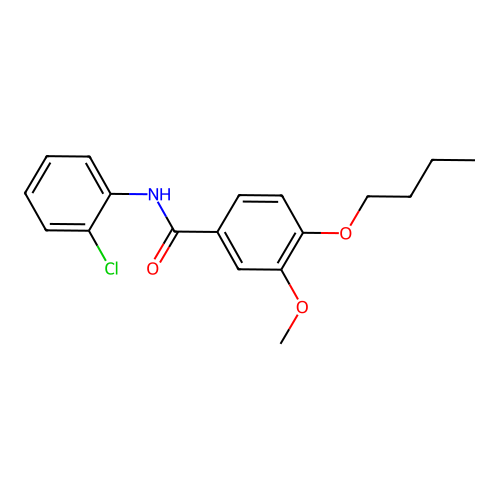 4-butoxy-N-(2-chlorophenyl)-3-methoxybenzamide structure