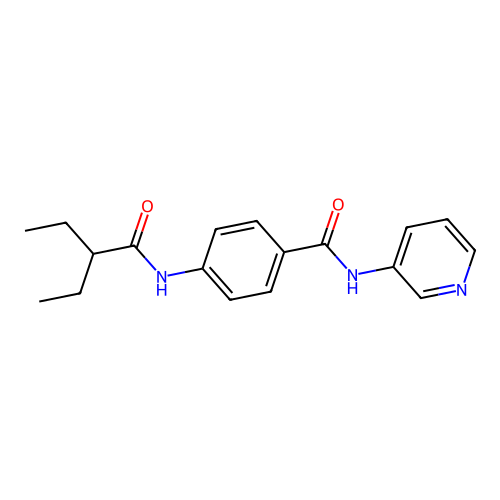 4-(2-ethylbutanoylamino)-N-pyridin-3-ylbenzamide structure