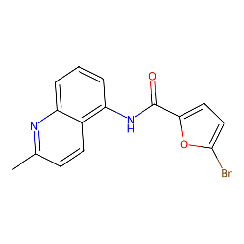 5-bromo-N-(2-methylquinolin-5-yl)furan-2-carboxamide structure