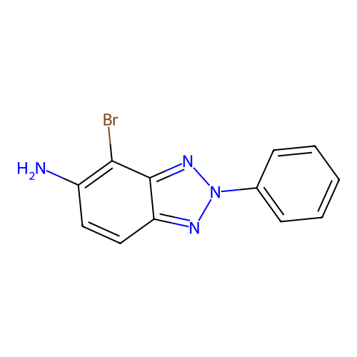 4-bromo-2-phenyl-2H-benzotriazol-5-amine structure