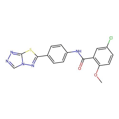 C17H12ClN5O2S structure