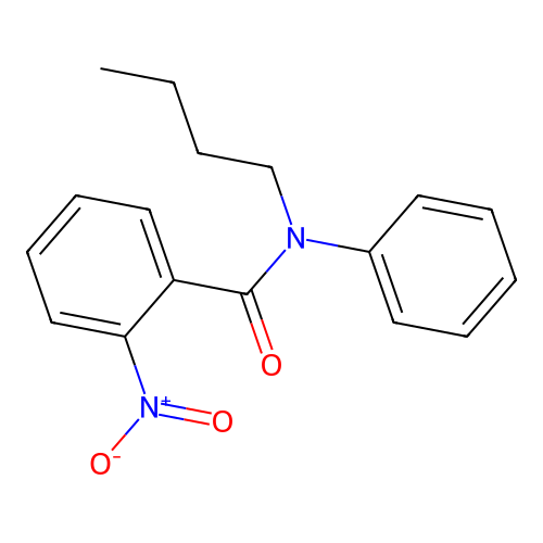 N-butyl-2-nitro-N-phenylbenzamide structure