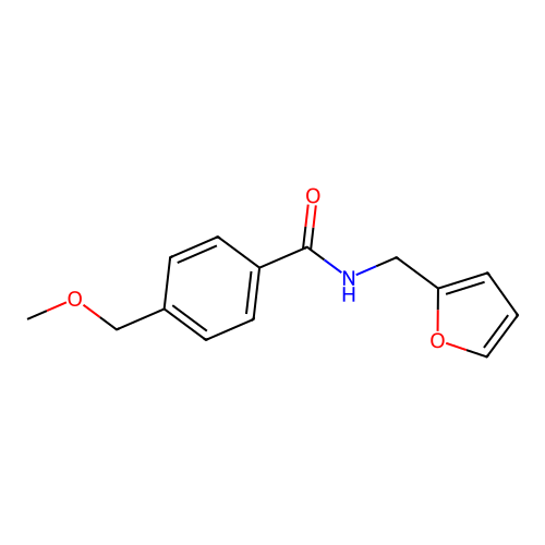 N-(furan-2-ylmethyl)-4-(methoxymethyl)benzamide structure