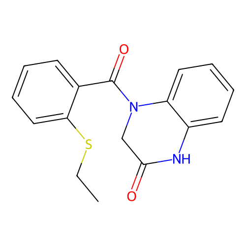 4-(2-Ethylsulfanylbenzoyl)-1,3-dihydroquinoxalin-2-one structure